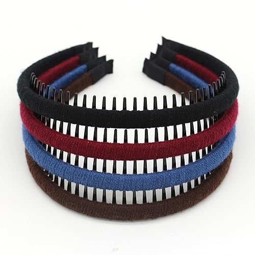 Vista 83 de Diademas negras de moda para mujer, accesorios para el cabello, bandas para la cabeza para el cabello corto, bandas antideslizantes para el cabello