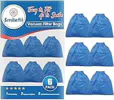 Smilefil 6 Pack VRC5 Cloth Filter Fits Vacmaster 4 to 16