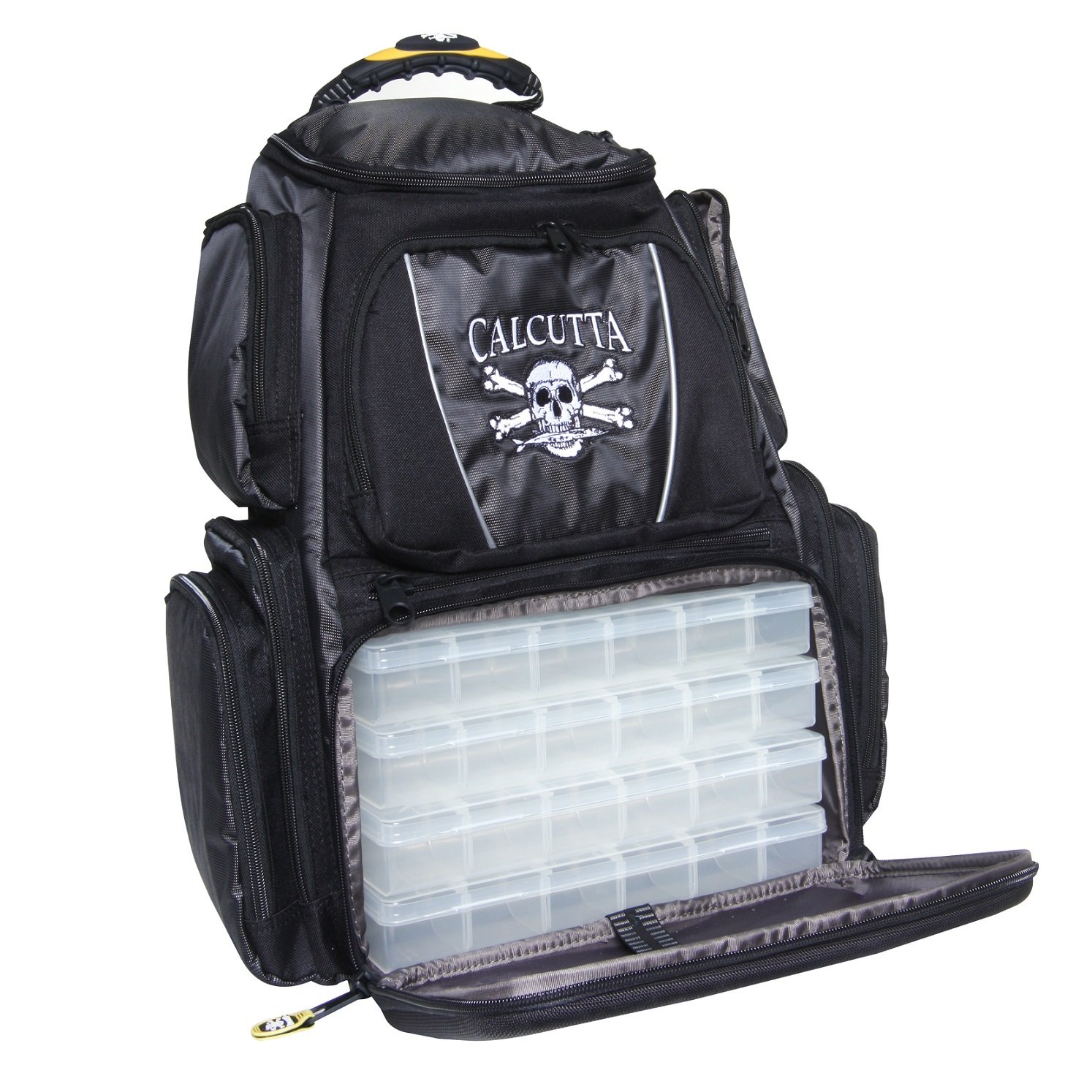Gray Framed Tackle Backpack 4 360 Trays 