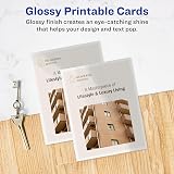 Avery Printable Postcards, 4.25" x 5.5", Glossy White, 100 Blank Postcards for Inkjet and Laser Printers (8383) – view 2