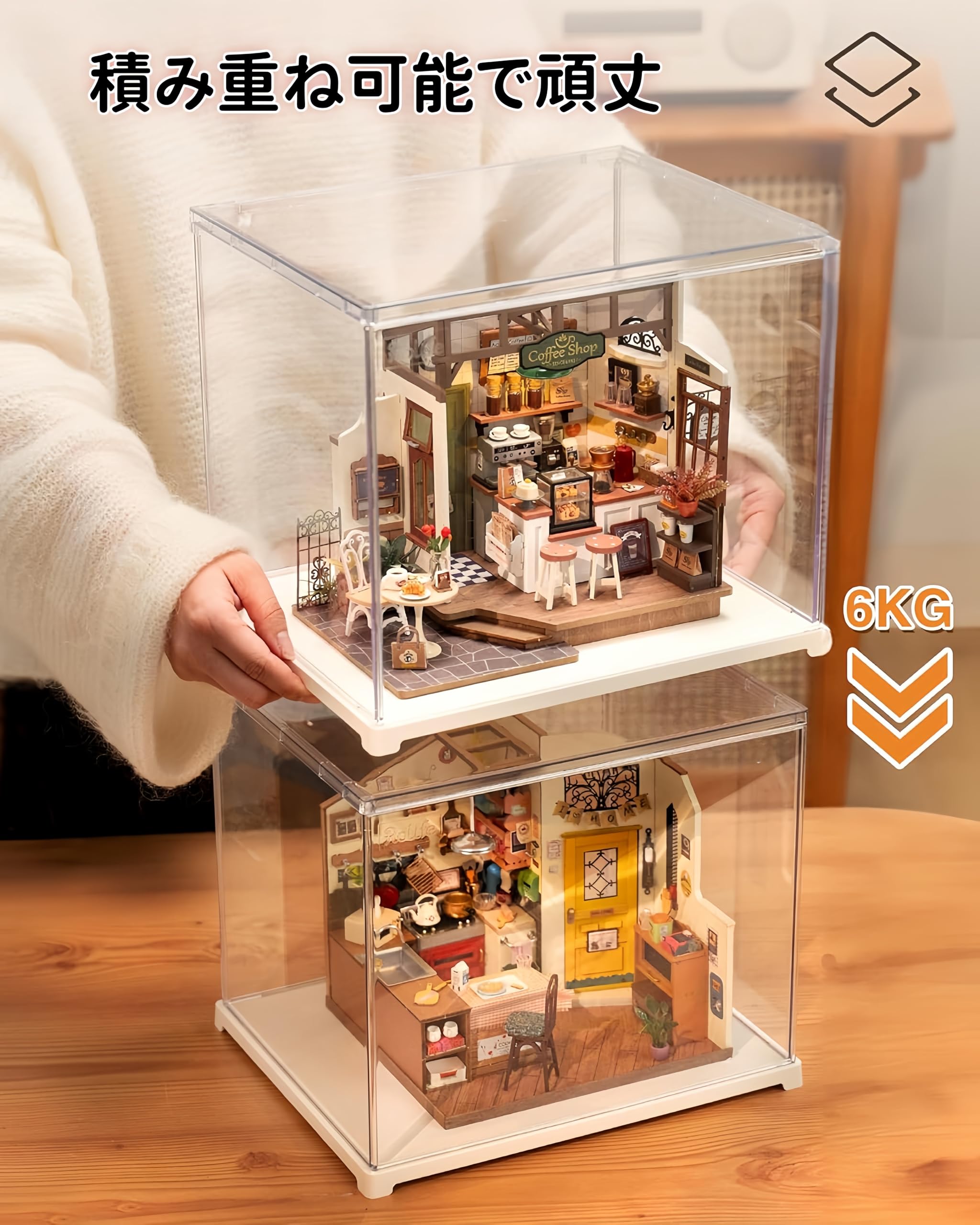 Amazon.co.jp: Rolife 透明アクリルディスプレイケース コレクション