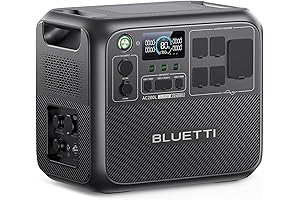 Bluetti AC200 Max: 2400W/2048Wh Powerhouse for Seamless Home Backup and Off-Grid Adventures.