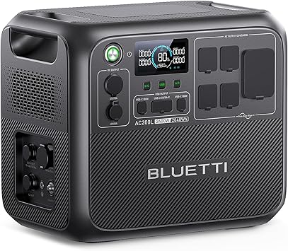 50% off: BLUETTI AC200L Portable Power Station, 2048Wh LiFePO4 Battery Backup, Expandable to 8192Wh w/ 4 2400W …