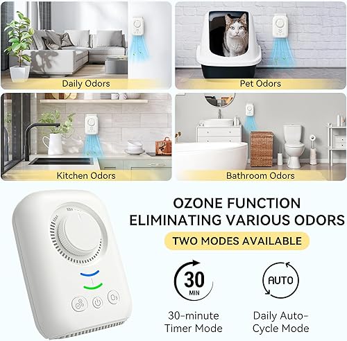 Miniatura 3 de Purificador de aire iónico portátil, ionizadores de aire enchufables y USB para el hogar, purificador de aire ionizador sin filtro para el hogar,