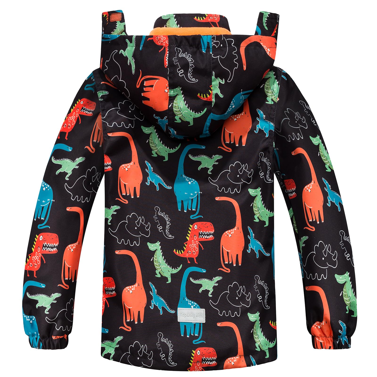 Fewlby Giacca Impermeabile con Cappuccio, Bambino Giacca a Vento Impermeabile con Cappuccio Cappotto Foderato in Pile Ragazzi Capispalla, 11-12 Anni