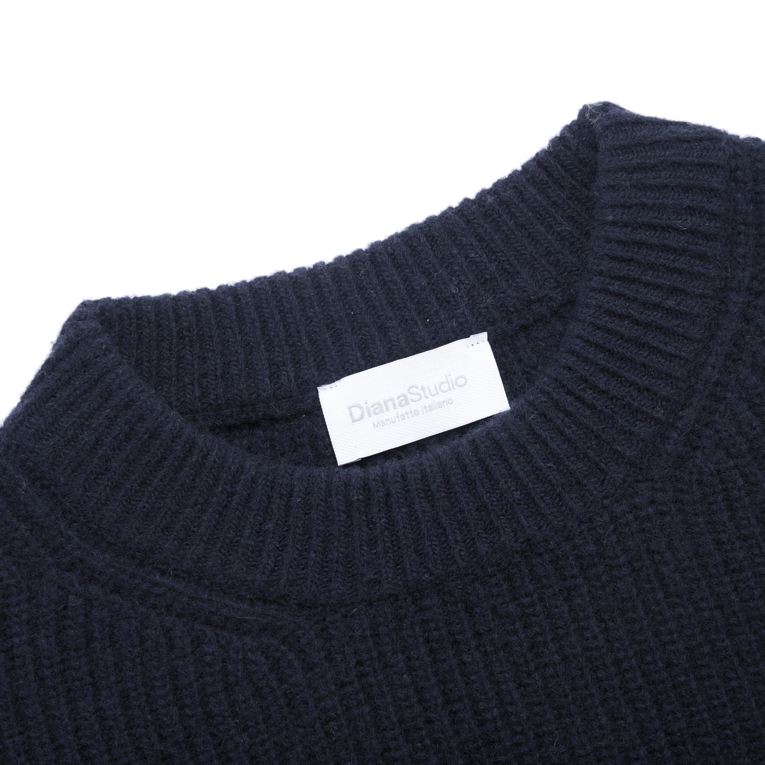 Diana Studio - Maglione Girocollo in Lana, Uomo, Maniche Lunghe, Casual Fit, Fatto in Italia