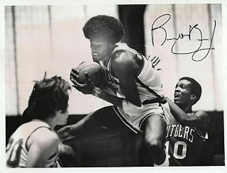 ROOSEVELT BOUIE VINTAGE HAND SIGNED 7x9 PHOTO+COA SYRACUSE BASKETBALL 1977 - Autographed College Basketballs