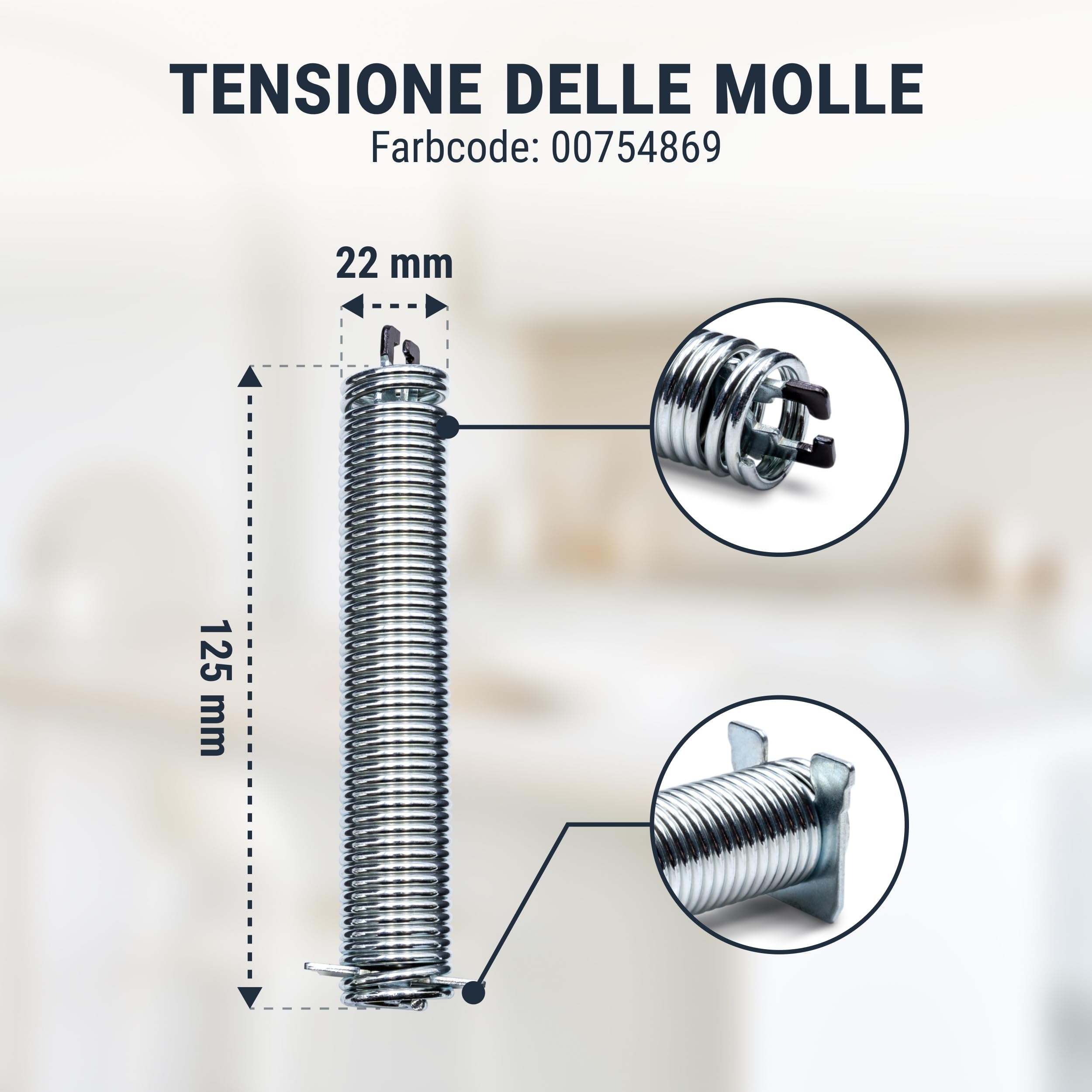 Cerniere A Molla Set Molla In Blu E Corda Per Porta Lavastoviglie Con