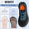 Zapatillas para caminar con puntera ancha y suela con amortiguación para hombre 5