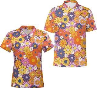 Funny Couple Golf Shirts Hawaiian Set Image
