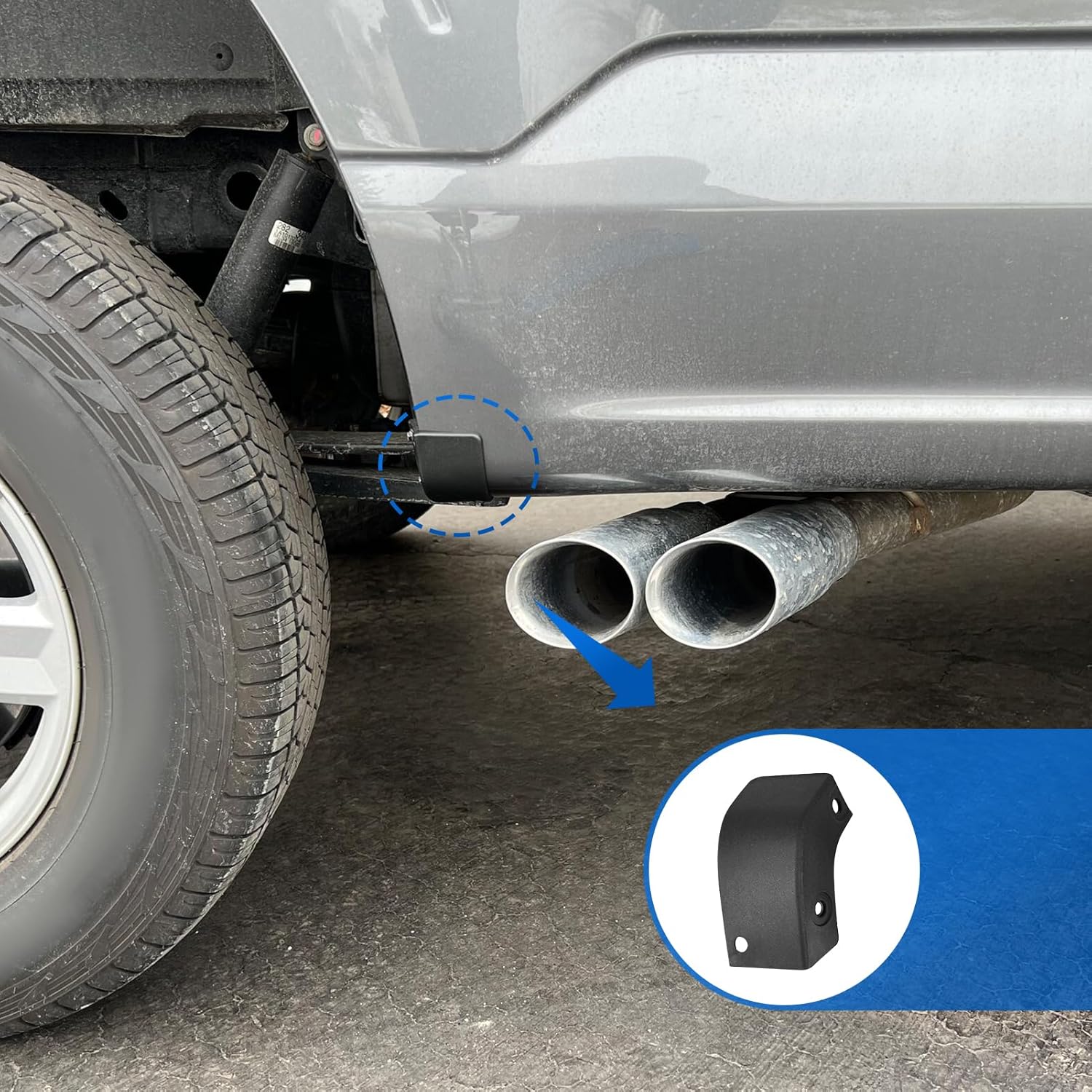 Stone Rock Guard Trim Moulding Compatible with 2021-2024 Ford F150 ML3Z-99292A22-CA ML3Z-99292A23-CA (Left & Right)
