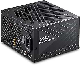 Fonte XPG Core Reactor II VE 850W Fonte de Alimentação ATX – Certificação Gold 80 PLUS e Cybenetics, totalmente modular, compatível com ATX 3.1/PCIe 5.1, conector 12V-2x6 dedicado para GPUs RTX série