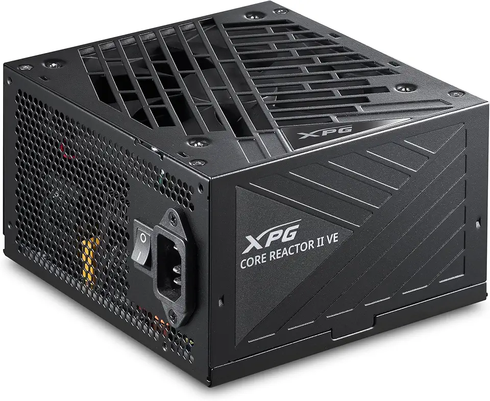 Fonte XPG Core Reactor II VE 850W Fonte de Alimentação ATX – Certificação Gold 80 PLUS e Cybenetics, totalmente modular, compatível com ATX 3.1/PCIe 5.1, conector 12V-2x6 dedicado para GPUs RTX série