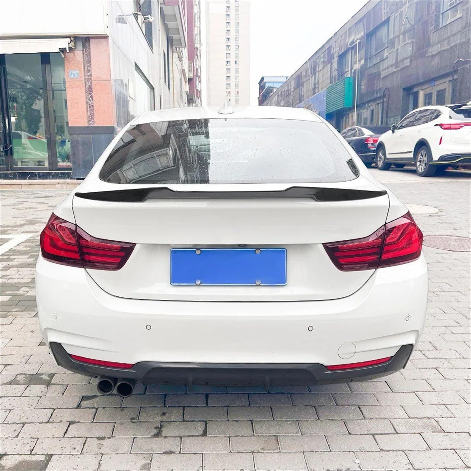 Dla B&MW Seria 4 F36 2014-2020 Lotka Tylny Skrzydło Na Klapie Spoiler Bagażnika Akcesoria Do Modyfikacji Samochodów Spojler Tylny Trunk Wing(Glossy Black)