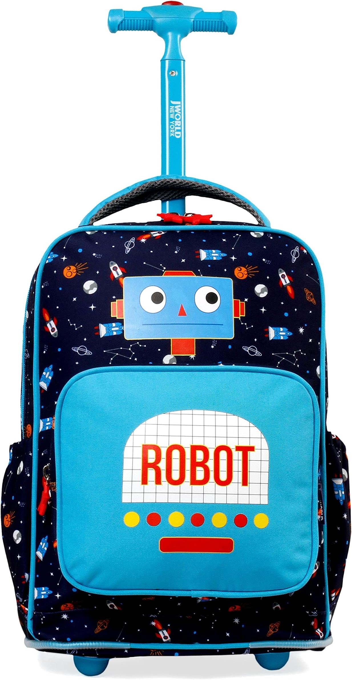 J World New York Sparkle Rolling Backpack