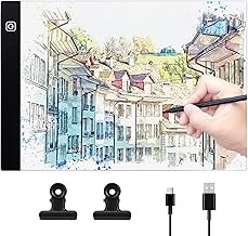 Coolzon A4 Tracing Light Table, Portable LED Tablet with Adjustable Brightness and USB Cable - for Animation, Sketching, Design, Drawing and 5D Diamond Painting