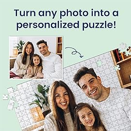 Photo Puzzle, Pet, Wedding, Family Reunion Puzzle | 500 Piece, Custom Jigsaw Puzzle for Adults (Horizontal/Landscape) | 20 x 16 | I See Me!