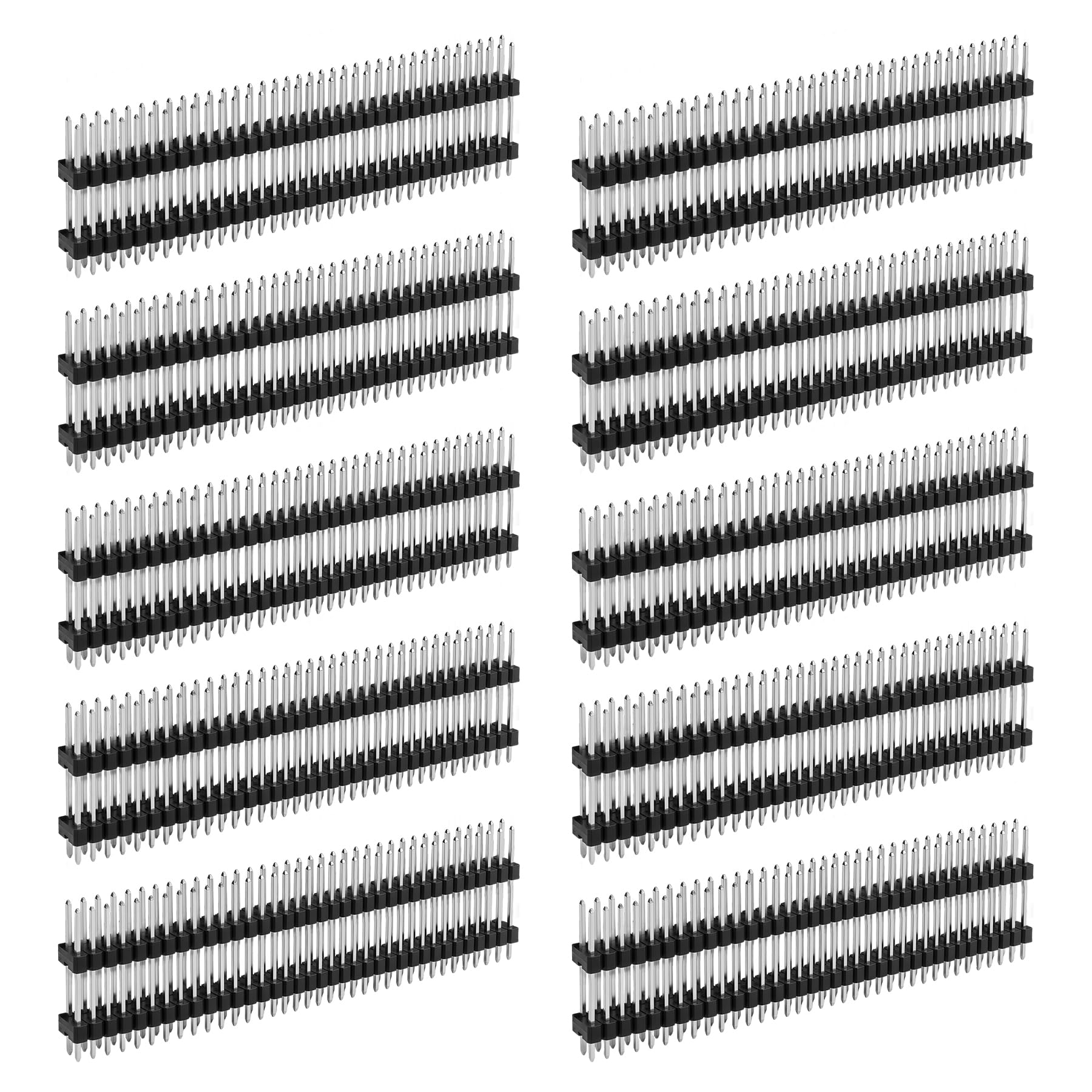 Connecteurs droits 2x40 broches double rangée pour platine d'expérience - 7