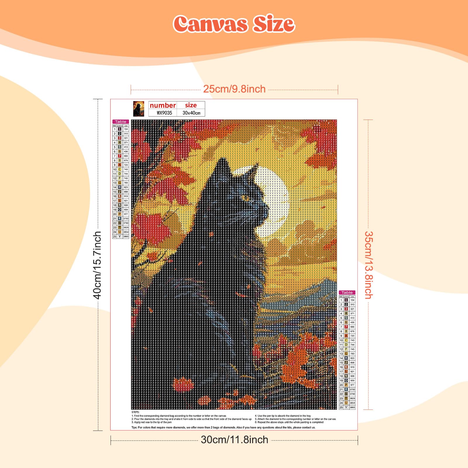 EOBROMD 5D Diamond Painting Kit Completo Fiore, Animale