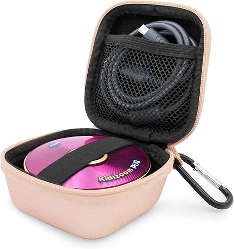 CASEMATIX Funda de juguete para cámara de color oro rosa compatible con VTech Kidizoom PiXi Flip Selfie Toy Camera, incluye solo estuche