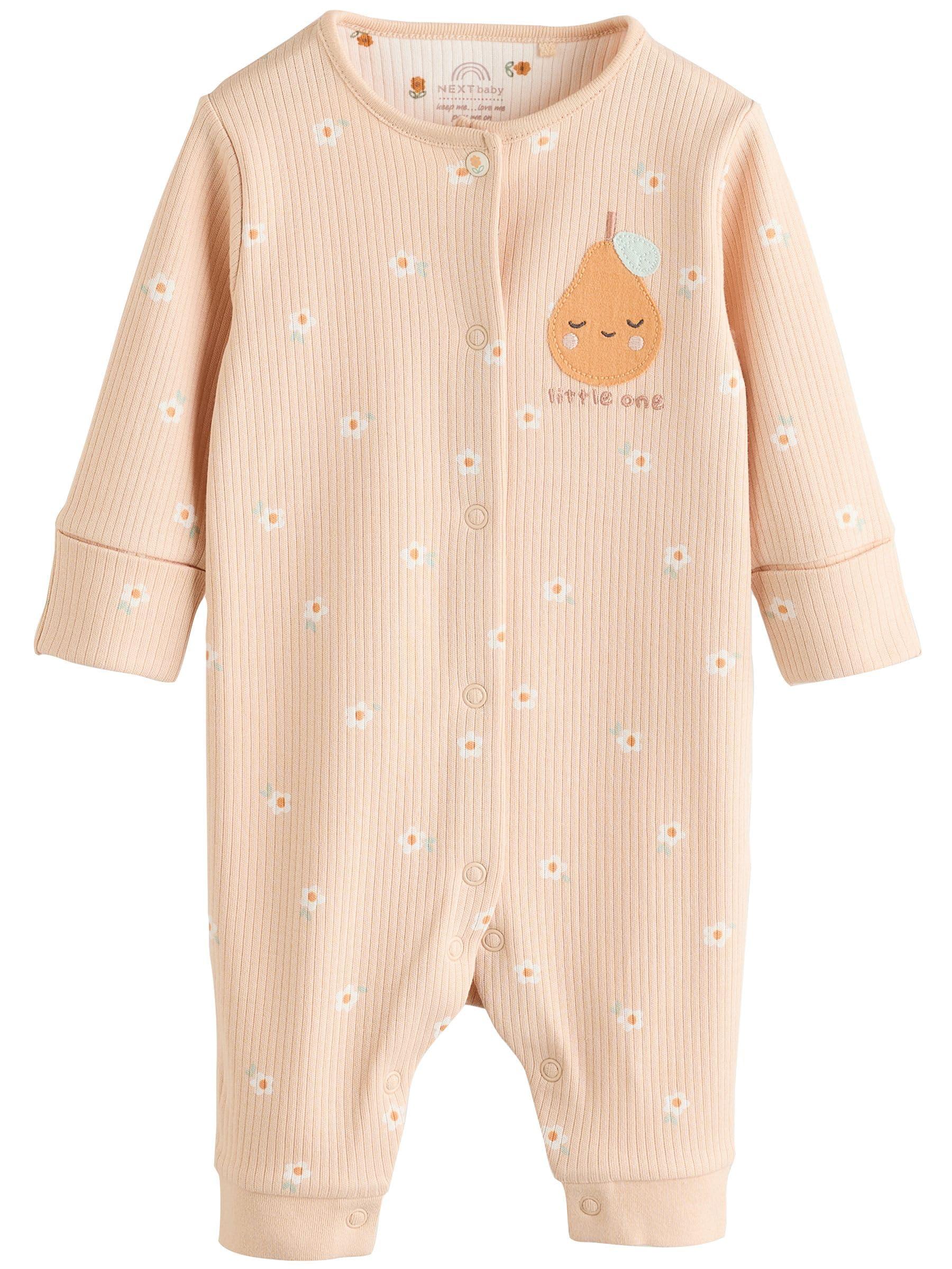 NEXT Bebés niña Pack de 3 Pijamas Tipo Pelele sin pies con Cierre de Botones a presión para bebé