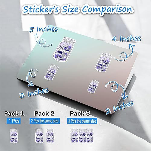 Miniatura 5 de Milleyz - Calcomanías antidepresivos de libro, calcomanías para amantes de los libros, calcomanías bonitas, calcomanías de libro, calcomanías de