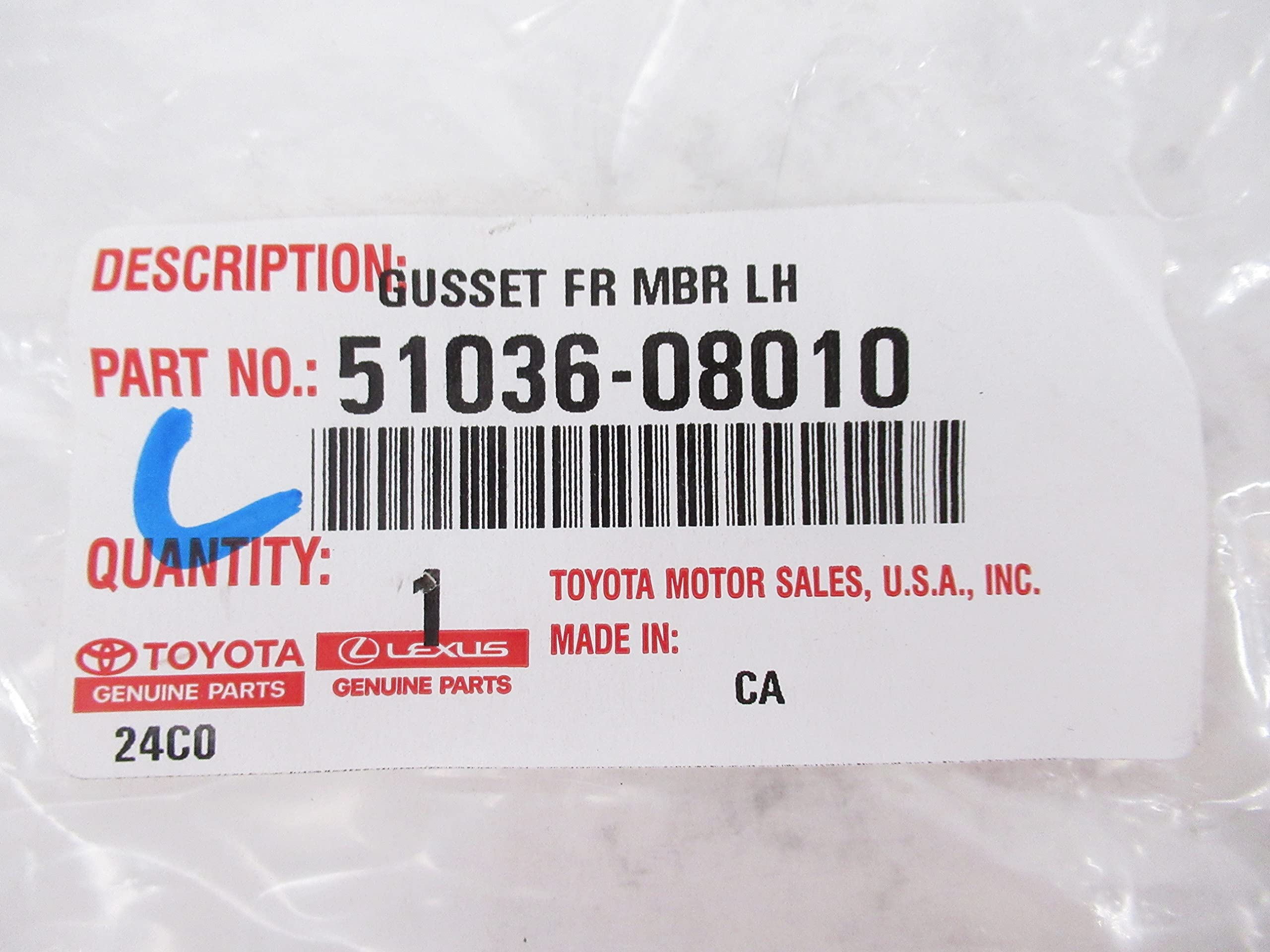 Amazon.com: Genuine Toyota 51036-08010 Engine Gusset Sub