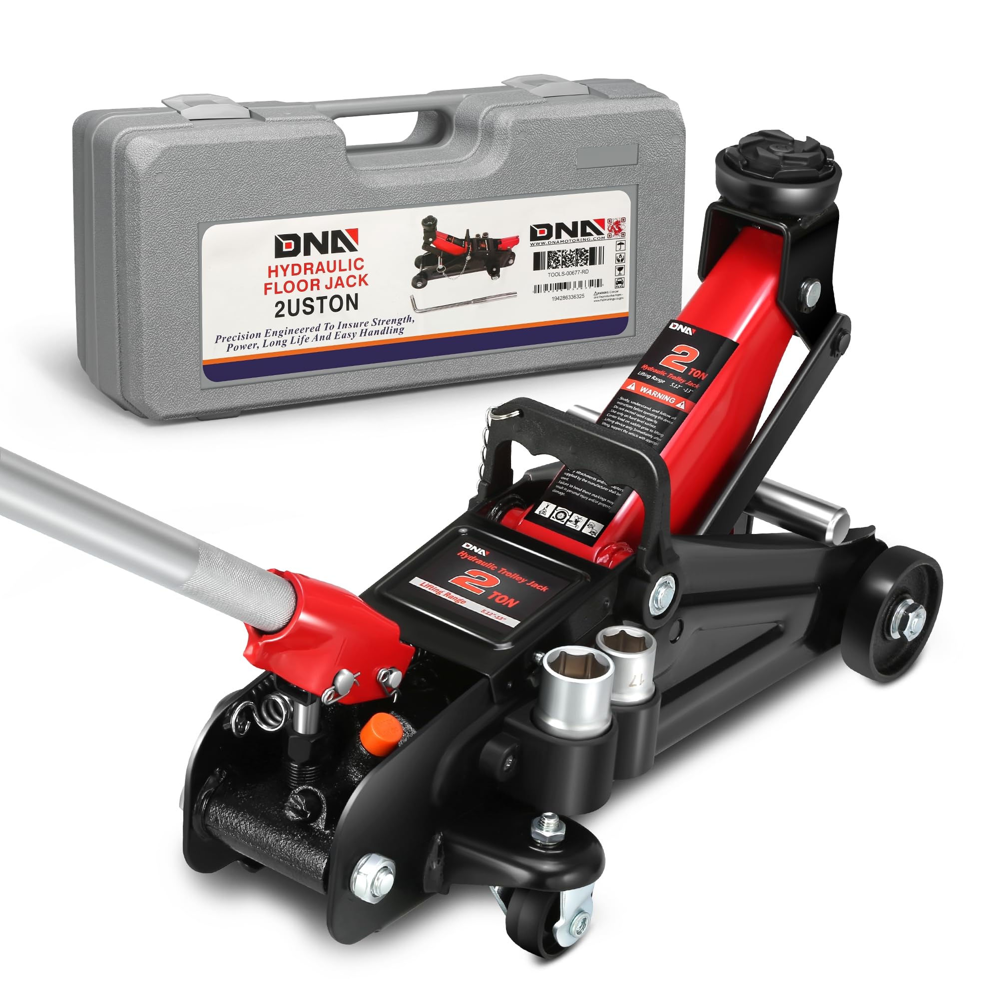 DNA Motoring Floor Jack with Socket and Lock