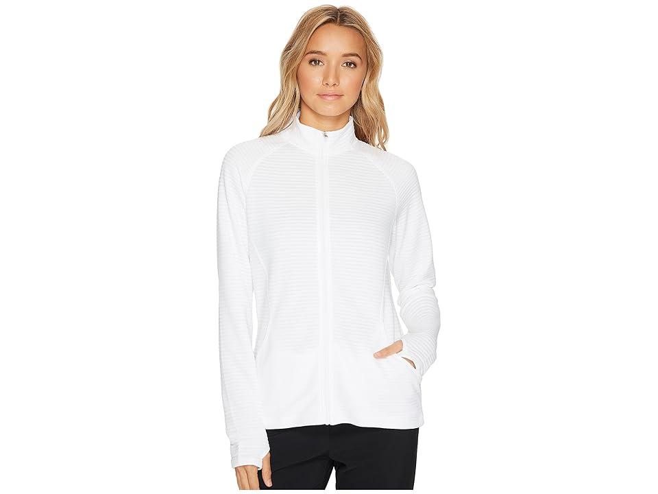 

adidas Golf Essentials Textured Jacket (White) Women's Coat