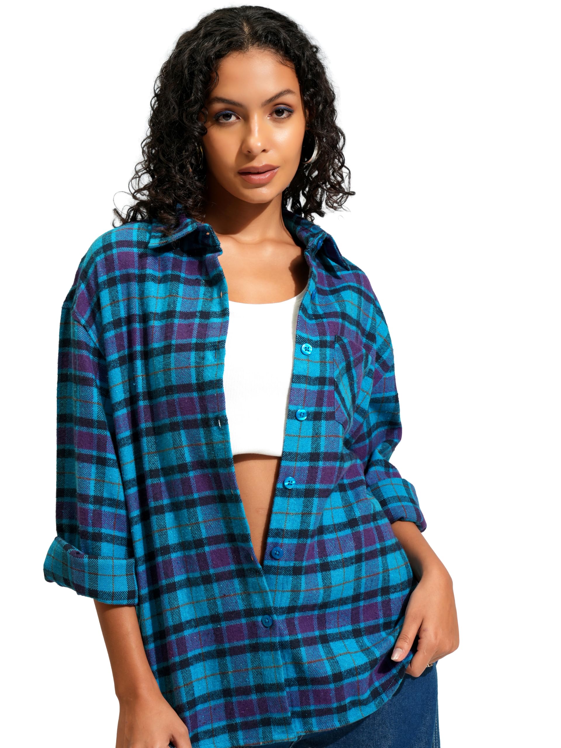 Tokyo Talkies Women's Oversized Fit Shirt in neutral