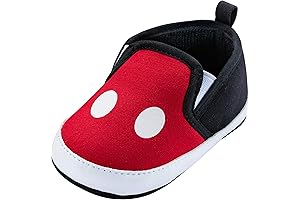 Disney Mickey Mouse Red and Black Infant Shoes: A Charming Tribute for Little Feet