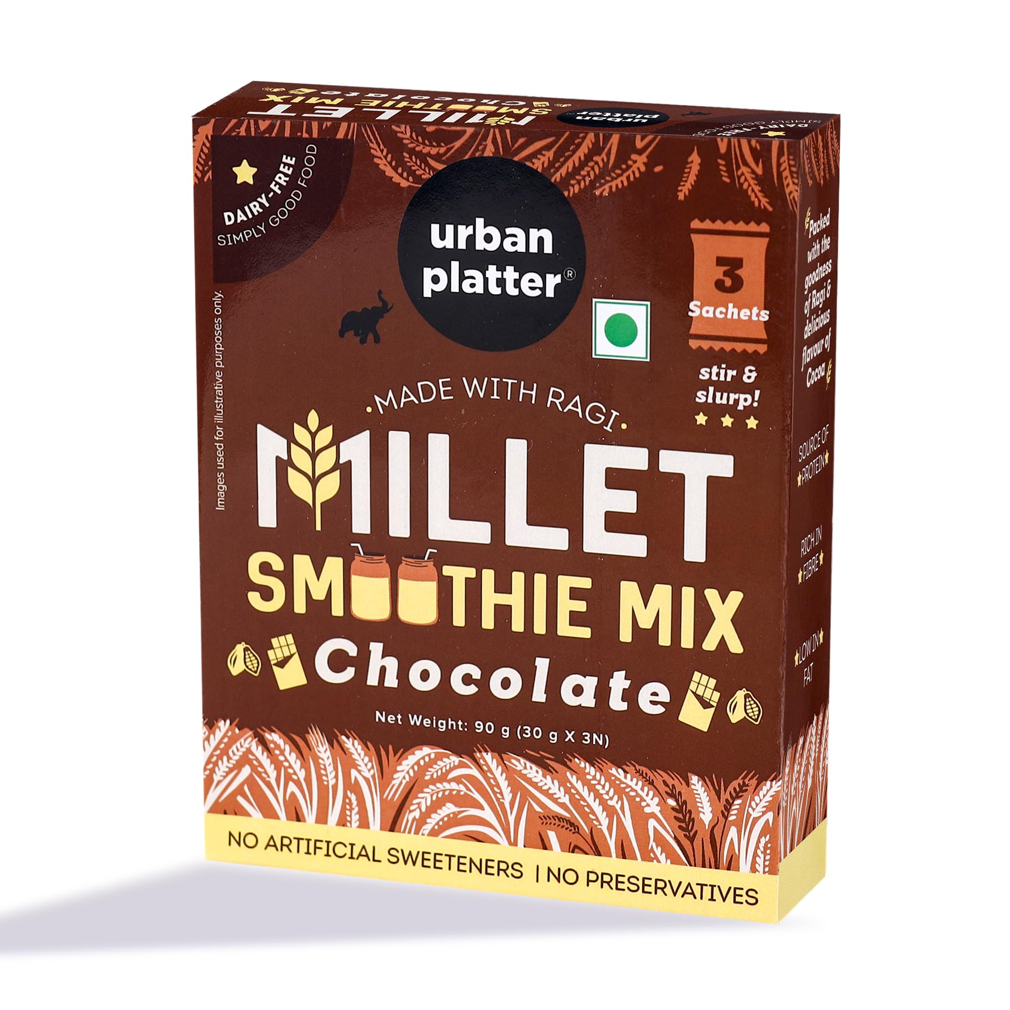 See full amazon price history chart for Urban Platter Chocolate Millet Smoothie Mix, 90g (30g - 3 Sachets | Dairy-Free| Made with Ragi & Jaggery | Source of Protein | Low Fat) Urban Platter Chocolate Millet Smoothie Mix, 90g (30g - 3 Sachets | Dairy-Free| Made with Ragi & Jaggery | Source of Protein | Low Fat) (B0CD7WR54V) Amazon Price History, Amazon Price Tracker