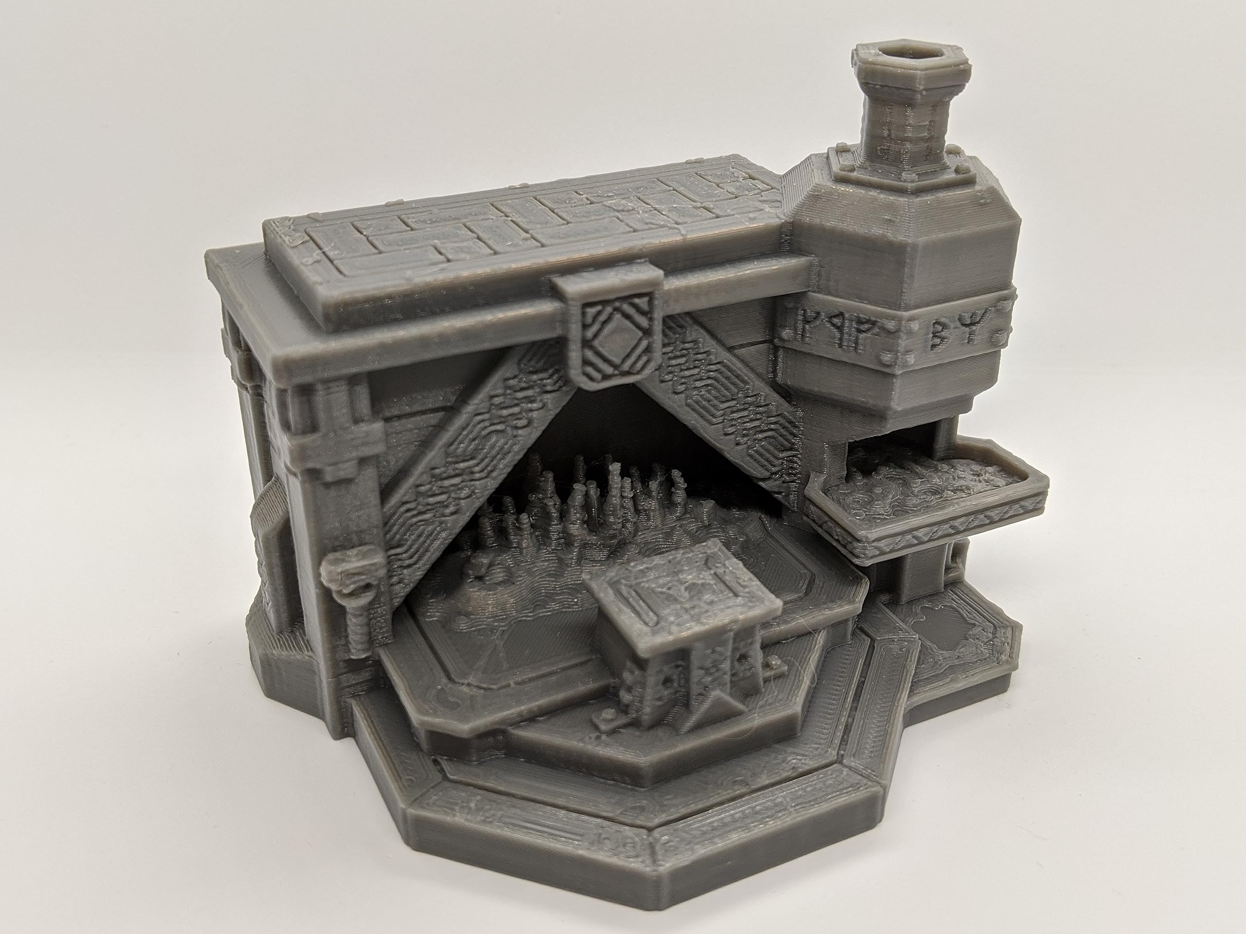 Dwarven Rune Forge | 28mm 1/56 Scale Miniature | RPG Tabletop Figure Landscape Modelling Wargaming Fantasy Diorama Wargames Model Scenery Terrain Scatter Roleplaying 3d Printed Paintable
