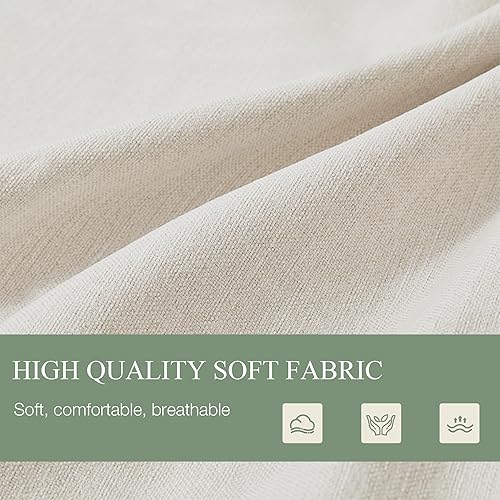 Miniatura 3 de Love Seat - Sofá pequeño tapizado con reposabrazos de ratán natural, respaldo, sofá biplaza para sala de estar, dormitorio, color beige