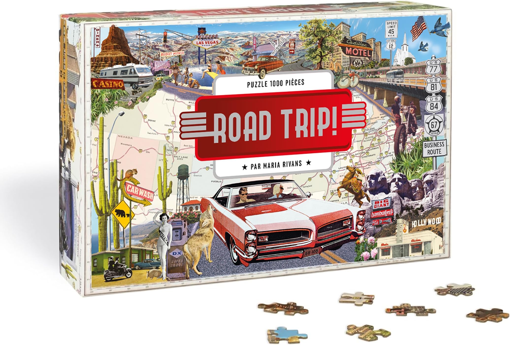 Puzzle Road trip: 1000 pièces