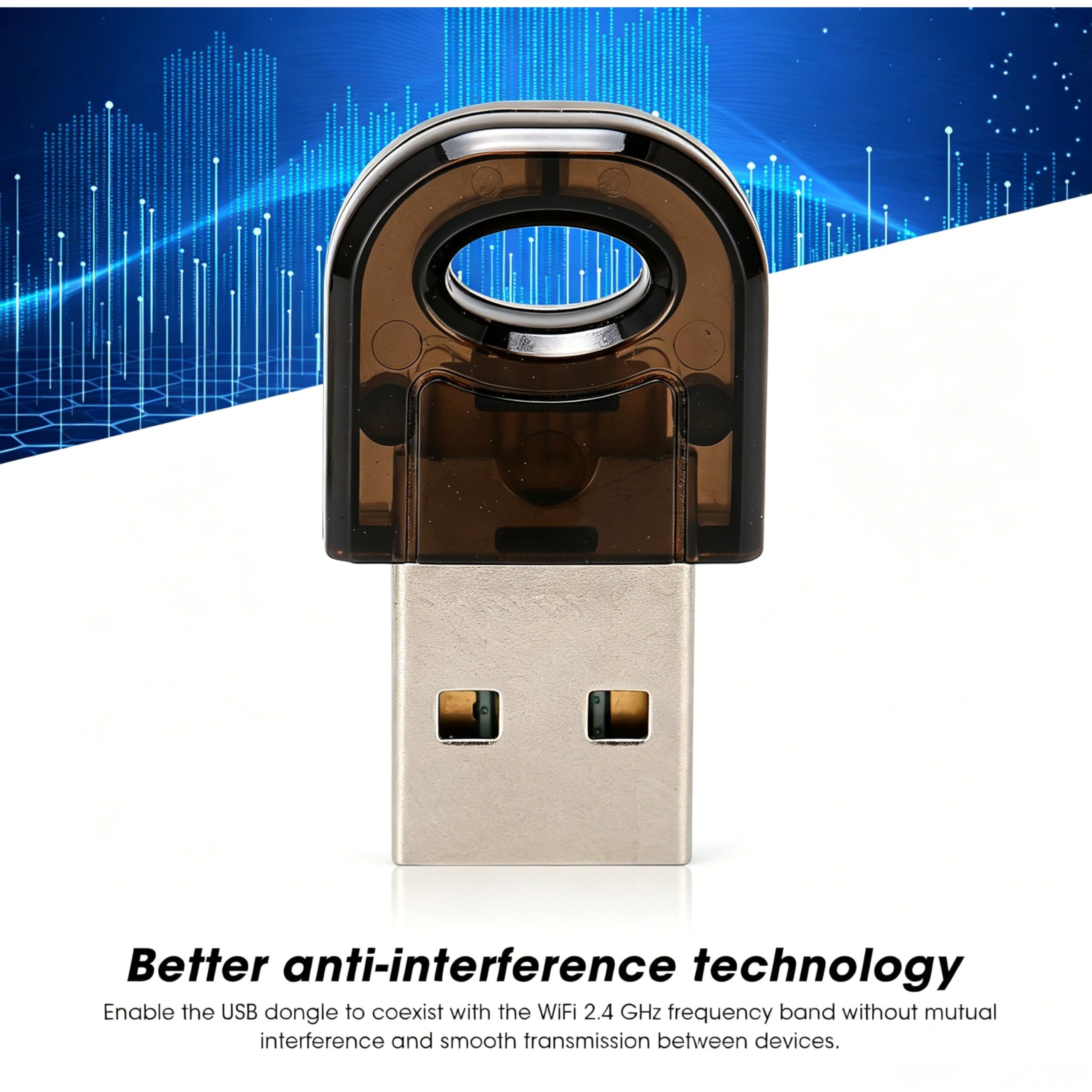 Wersja 5.0 Szybki bezprzewodowy adapter Bluetooth USB z chipem RTL8761B do laptopa PC czarny ABS metalowa transmisja 3 Mbps Plug and Play