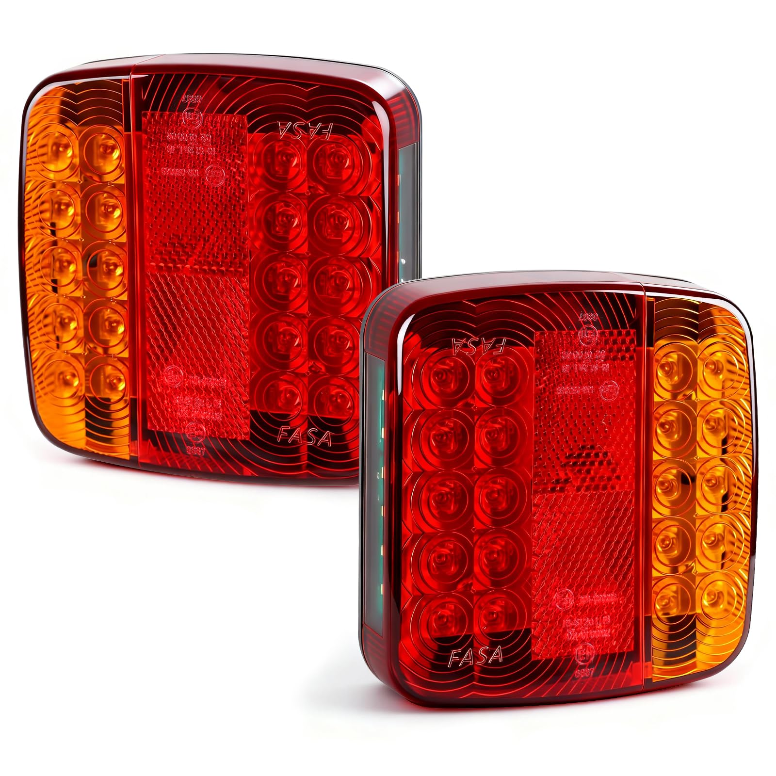 Yuanjoy 2 Stück LED Anhänger Rücklicht, 12V 24V Rückleuchten