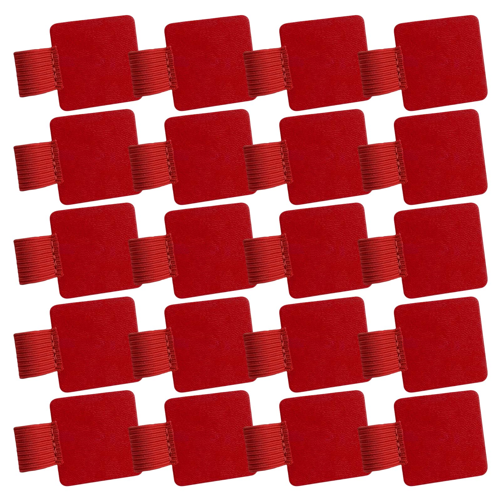 Limtula 20Pcs Adhesive Pen Rings Elastic Holder for Notebook Clipboard Loop Leather
