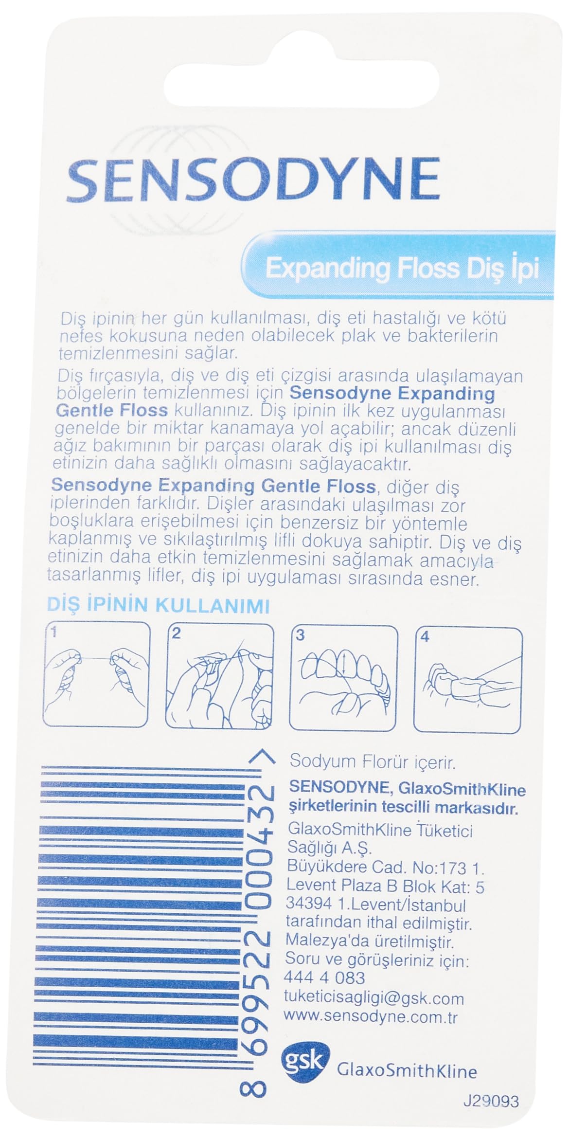 Sensodyne Gentle Floss Diş İpi 30m (2 paketi)