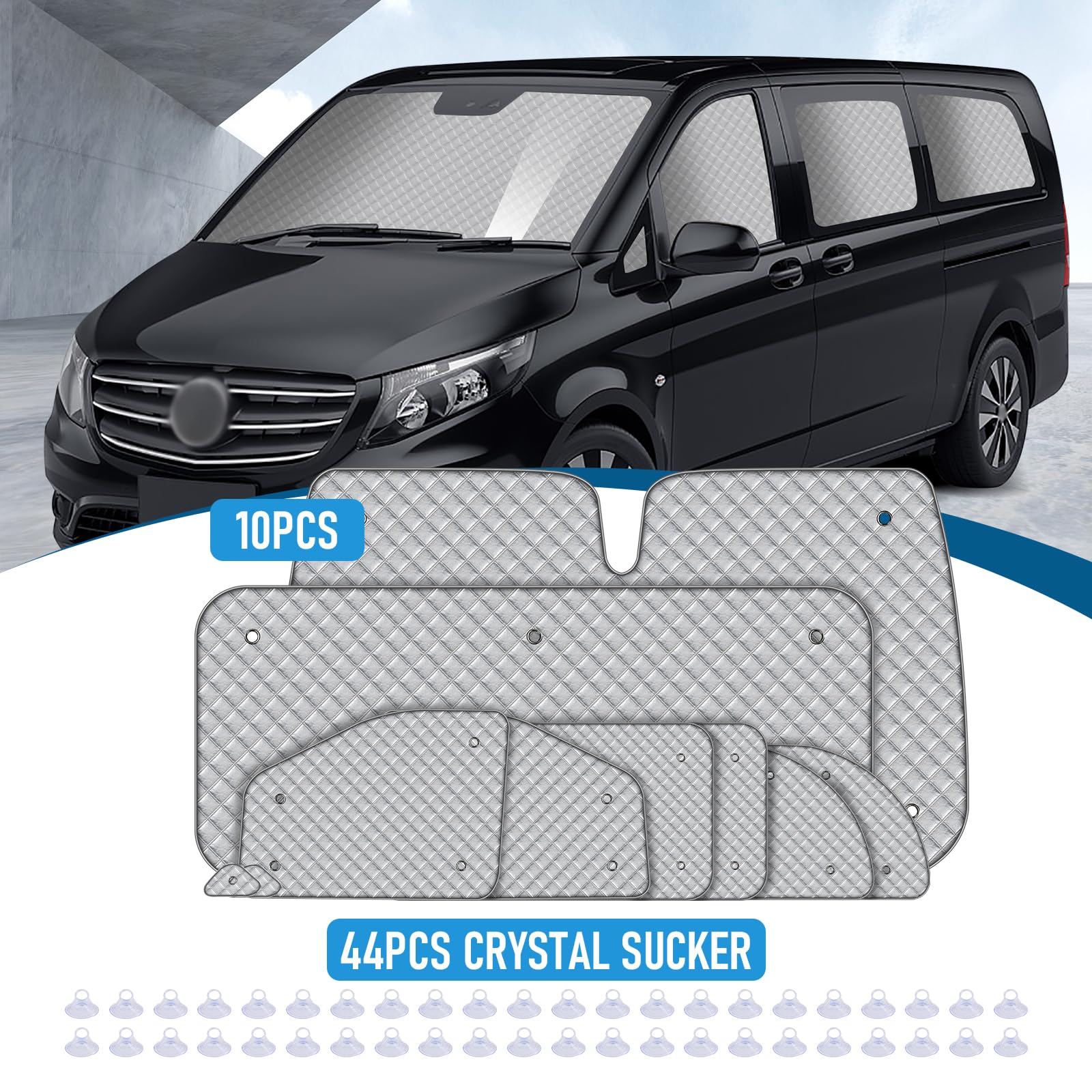 Maypole Ltd Lot De 3 Stores Thermiques Internes Pour Camping-Car Ducato/Boxer