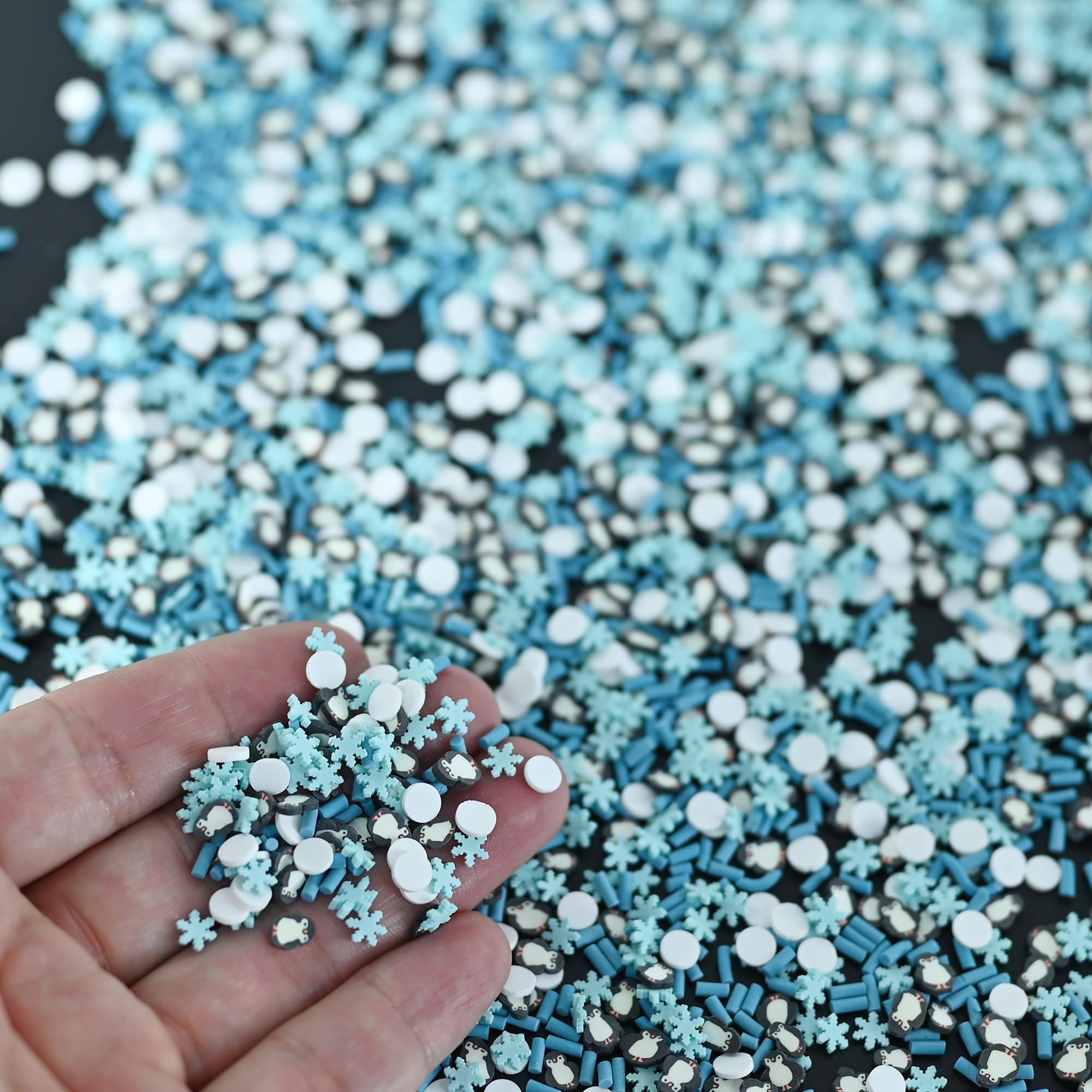 LIKETURE Fake Polymer Clay Sprinkles - 110g For Slime, Resin, Nail Art, DIY Crafts (Non-Edible)