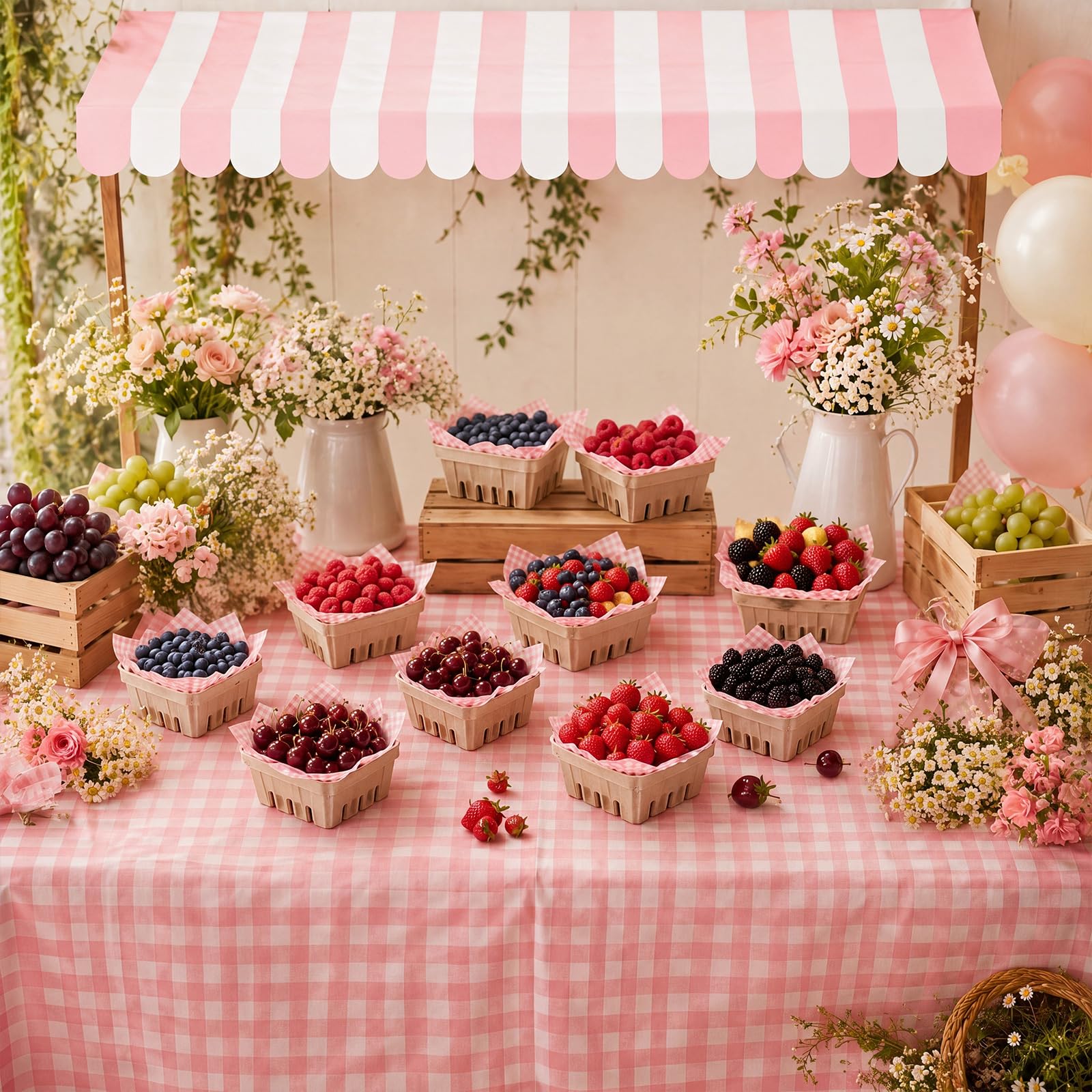 Jetec 50 juegos de suministros de mercado de agricultores para baby shower