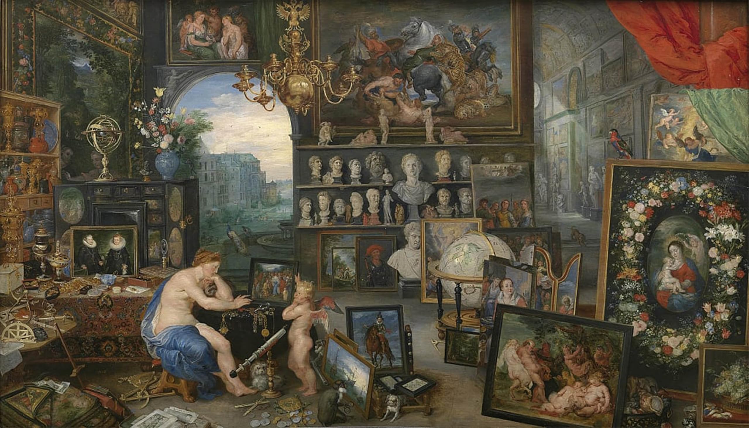 Serendipitp No Frame Retro Picture Poster Wall Art Pictures Painting The Allegory Of Sight By Peter Paul Rubens Wall Art Canvas Print For Wall Decor 60X90cm