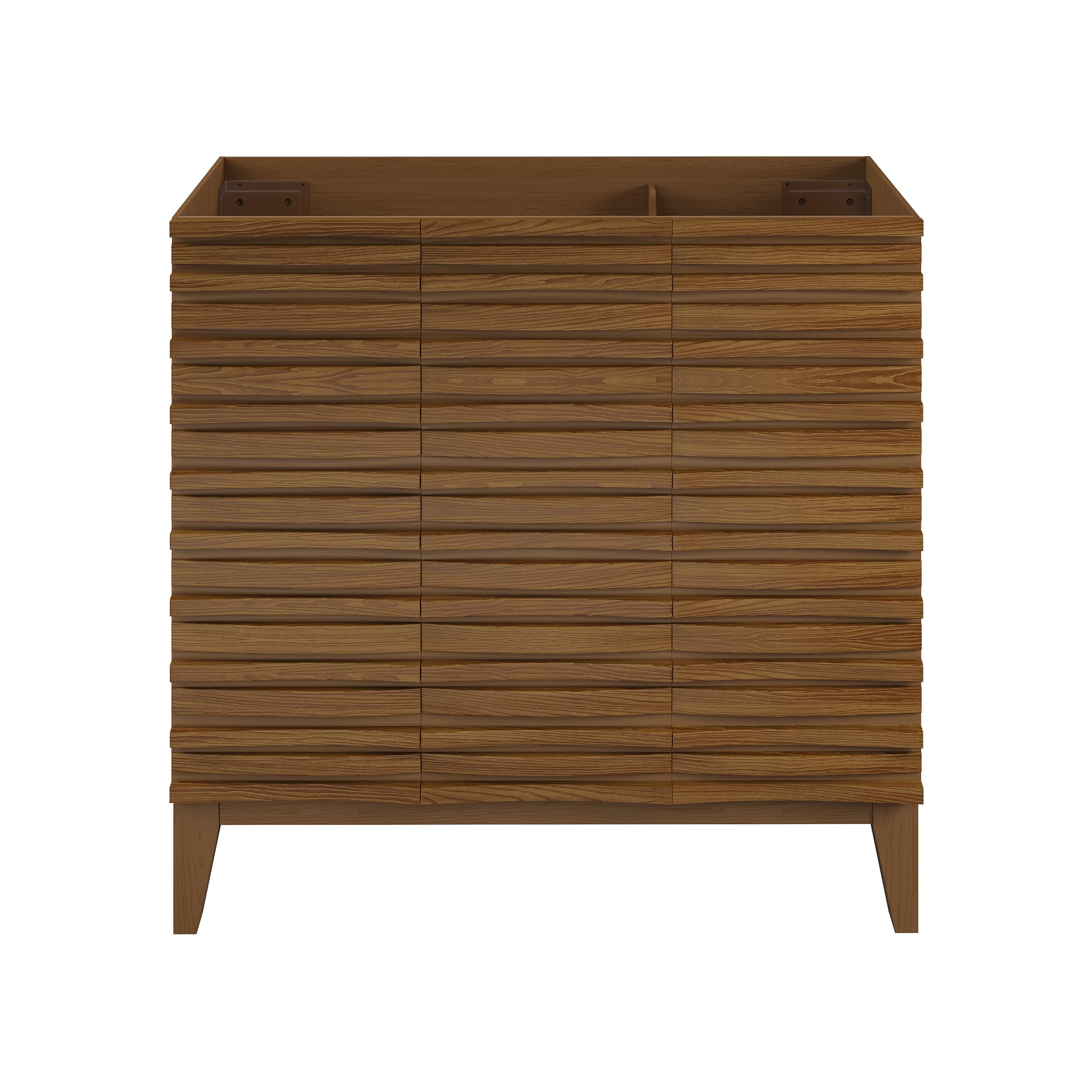 Swiss Madison Cascade 36'' Bathroom Vanity in Brown Oak - Cabinet