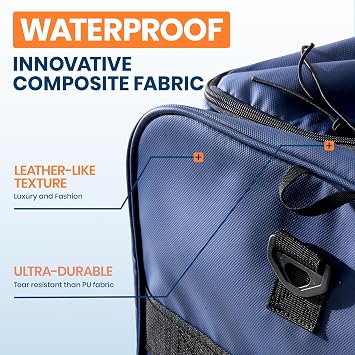 Fanwoli 120L Rolling Duffle Bag with Wheels, Foldable Travel Duffel | Water-Repellent Easy-Clean Fabric,Wet-Dry Storage,Folds Flat for Dorms and Moving