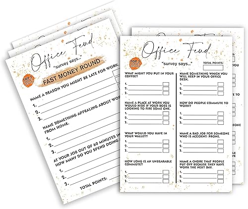 Tuyashua Juegos de fiesta de oficina, juegos de fiesta de trabajo, juego de grupo de formación de equipos, ideal para compañeros de trabajo o juego