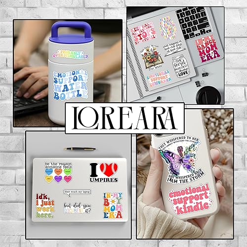 Miniatura 5 de (3 piezas) I'd Rather Be Running - Calcomanías inspiradoras con cita inspiradora, impermeables, para vaso, calcomanías de vinilo motivacional para