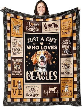 Beagles Gifts, Beagle Gifts for Women, Beagle Blanket 60"x 50"