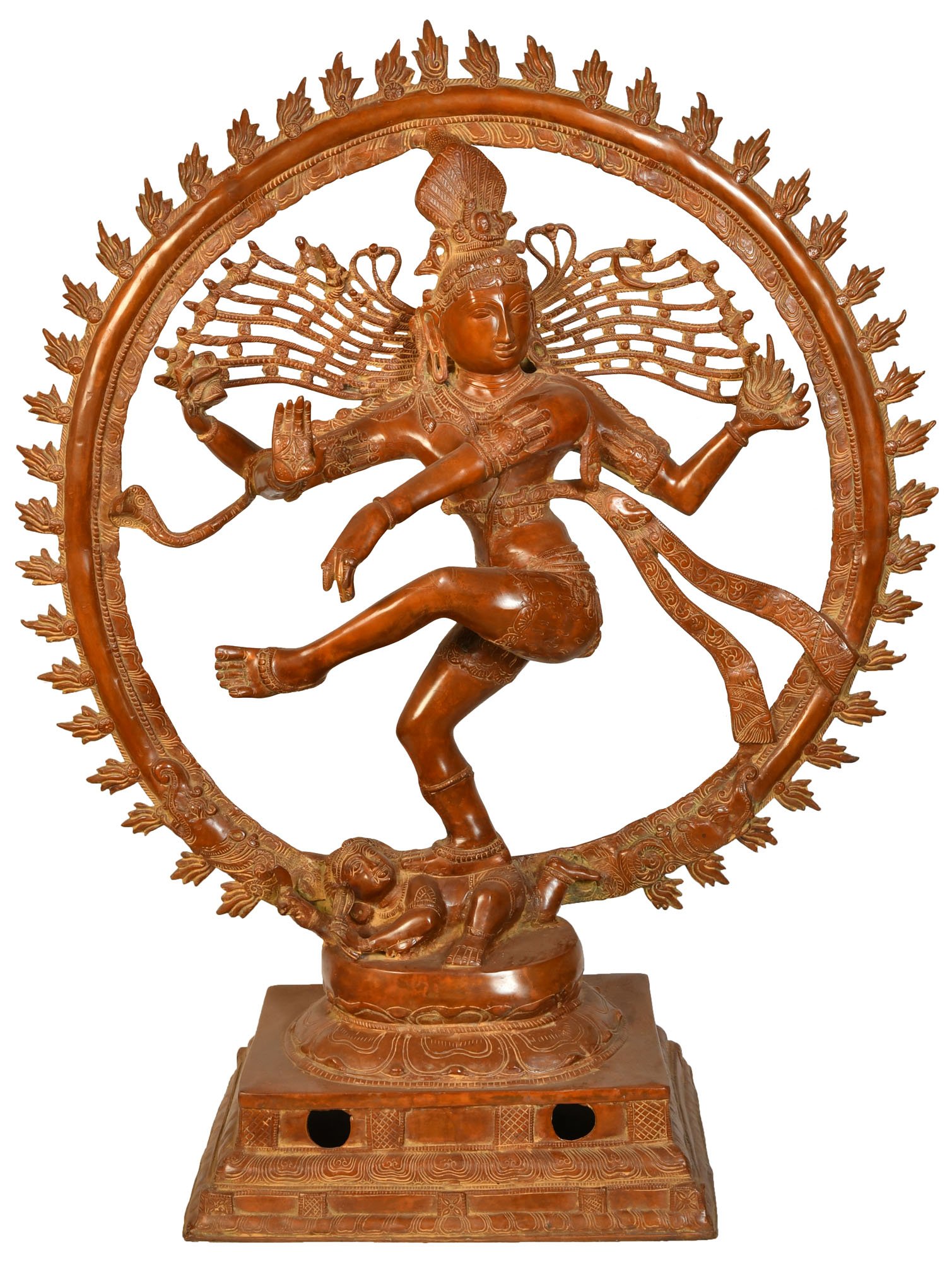 Duży rozmiar Nataraja - mosiężna statuetka