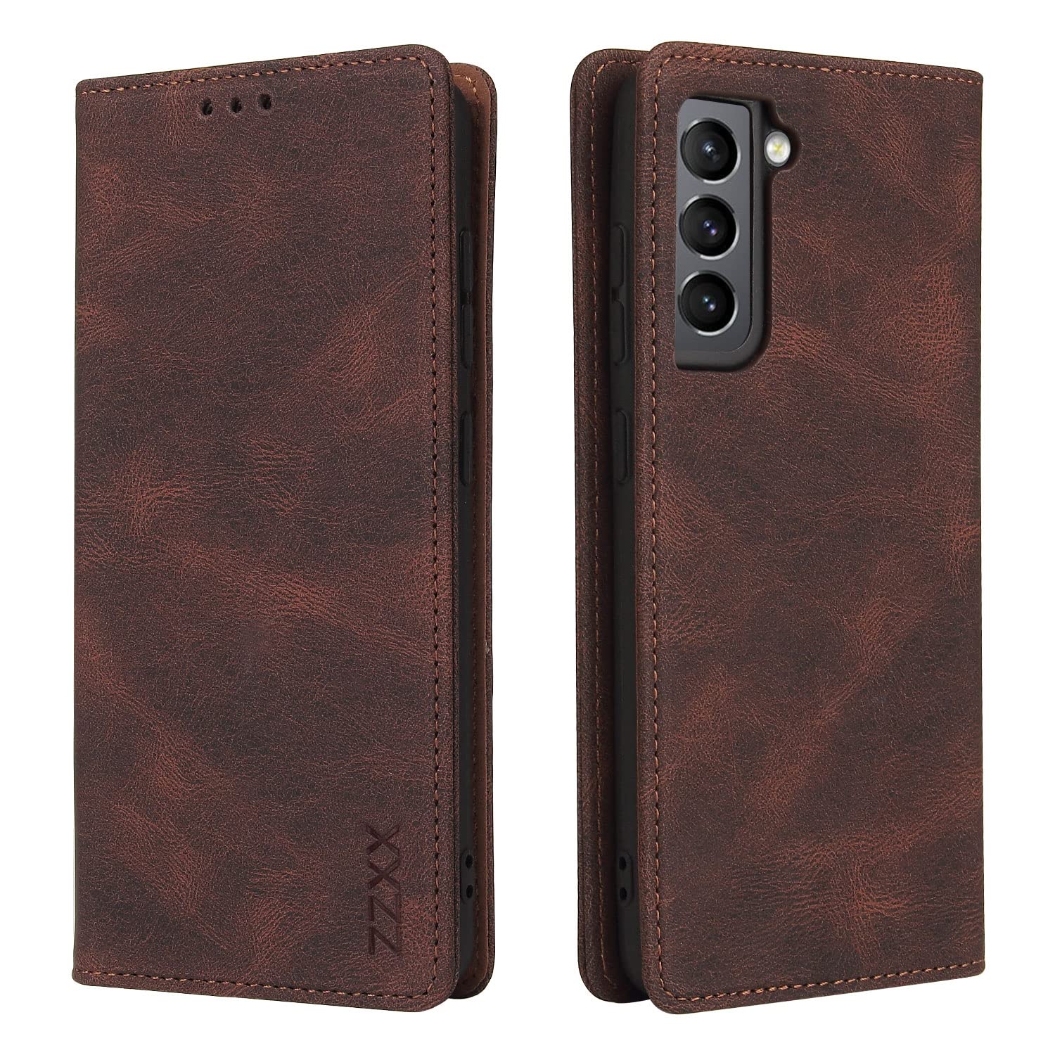 ZZXX for Samsung Galaxy S21 FE 5G Case Wallet with Card Holder Kickstand Magnetic Soft Leather Flip Fold Case for Samsung Galaxy S21 FE 5G Wallet Case